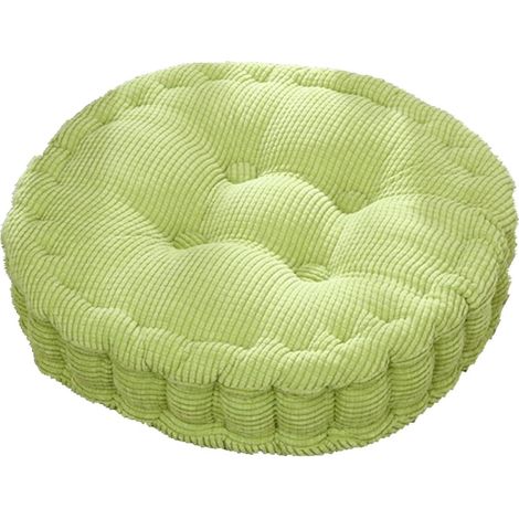 Coussin de chaise rond confortable de 38 cm (15 po) - Coussin d'assise moelleux en velours côtelé pour la maison, le bureau et l'intérieur Coussin moelleux pour chaises (1/3)
