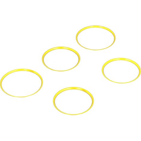 Ensemble de cinq anneaux décoratifs pour grilles d'aération (dorés) pour Mercedes-Benz Classe CLA/GLA (modèles 2013-2018). (1/5)
