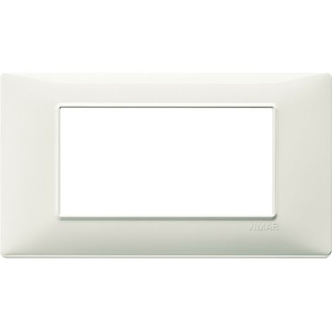 Placca 4 moduli plana avorio 1465402 placche tecnopolimero 4m vimar interruttor (1/3)