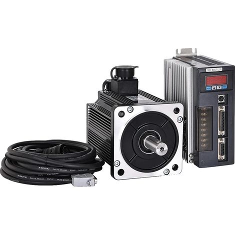 Servomotor de CA, potencia de 3,8 kW, velocidad de 2500 rpm, sin freno, 220 V (1/5)