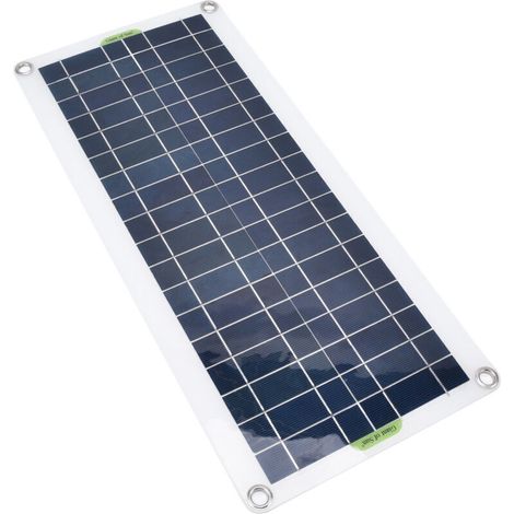 Panneau Solaire Pliable, Kit de Panneau Solaire Portable 20 W 21 V avec Sortie USB, 4 Ventouses pour Camping en Plein Air, Randonnée, Téléphones Intelligents, Tablettes (1/3)