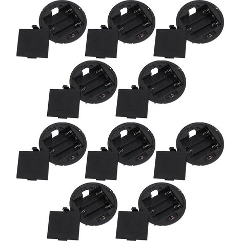 10 Pièces Boîtier à Piles 3 Emplacements avec Couvercle (1/5)