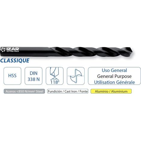 BROCA HSS DIN338N 1001 CLASSIQUE 5,00 MM 18592 (1/2)