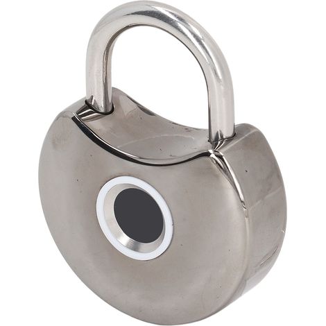 Cadenas intelligent à empreinte digitale avec clé USB, noir, étanche et anti-poussière, verrou biométrique sans clé (1/5)