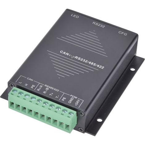 Port série industriel RS232/RS485/RS422 vers CAN, transmission transparente, 9-36 V CC (1/5)