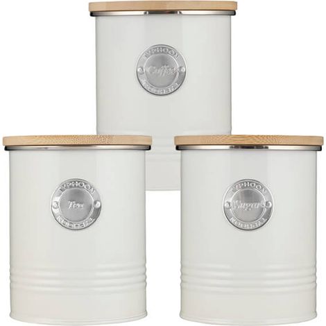 Typhoon Living 3 Piece Storage Set Tea, Coffee & Sugar Cream (1/5)