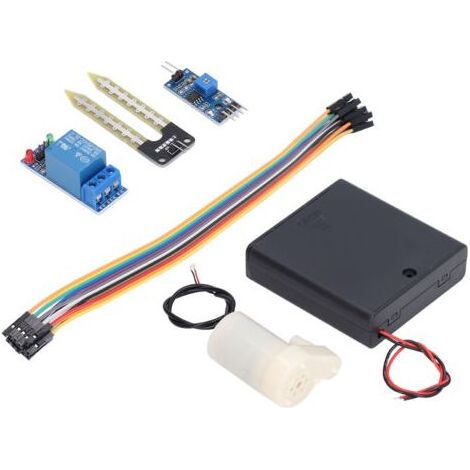 Kit arrosage électronique DIY, module irrigation auto, pompe avec capteur humidité sol, intelligent (1/5)