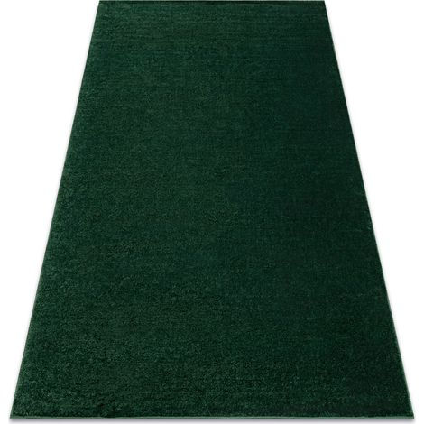 Teppich SOFTY glatt, einfarbig forest grün  green 60x100 cm