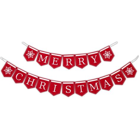Patchion Weihnachtsgirlande mit Schneeflocken – 18-teilig, 127 cm – zum Aufbügeln/Heißsiegeln – gestickter Aufnäher/Abzeichen/Emblem