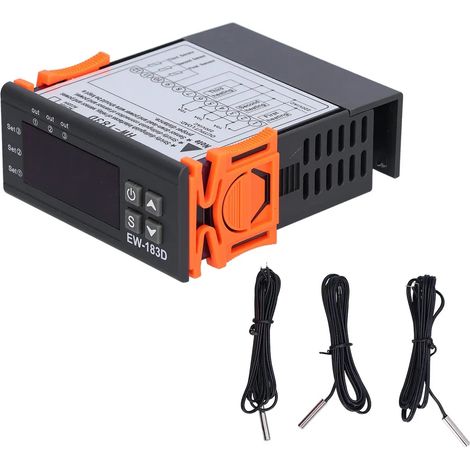 Régulateur de température avec affichage numérique LCD, thermostat réglable, 220 V, HW183D (1/5)