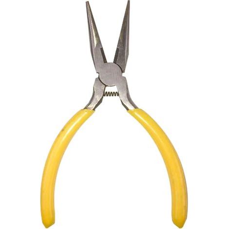 Pince multifonctionnelle pour bijoux, pince pour la fabrication de bijoux, pince longue à bout plat pour bijoux, pince à anneaux de retenue avec poignées antidérapantes, adaptée à la coupe et au perl (1/5)