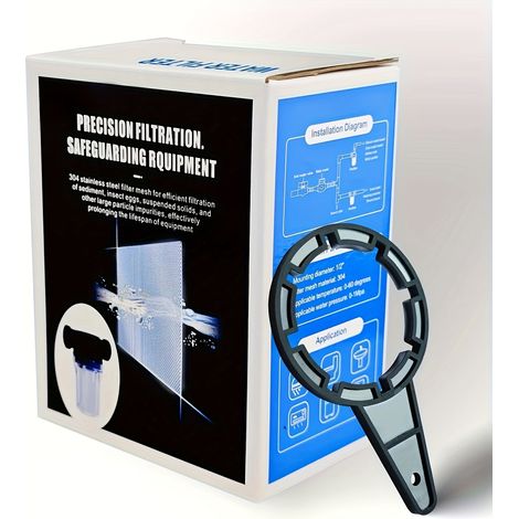 Filtre à sédiments pour tuyau d'arrosage de 250 mailles, tamis à eau pour camping-car, camping et jardinage (1/5)