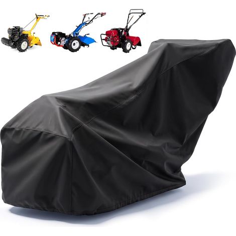 Housse Motoculteur Thermique en Tissu Oxford 420D Anti-UV, Imperméable, Anti-Poussière, Universelle avec Sac de Protection Noir (1/5)