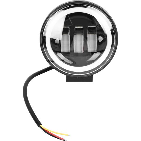 Projecteur LED rond haute luminosité pour moto, feu de travail externe avec fonction clignotante d'avertissement, compatible avec motocyclettes (1/5)