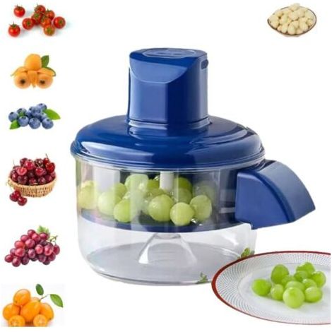 Jiajia AI-Automatischer Obstschäler, intelligenter wiederaufladbar, für Trauben, Knoblauch, Tomaten, Kirschen (1/4)