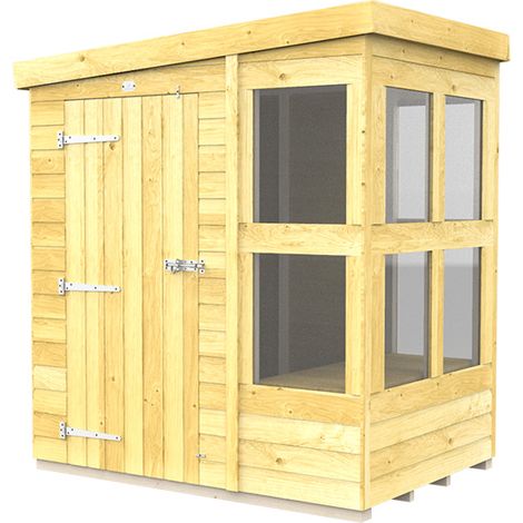 6 x 4 Pent Potting Shed