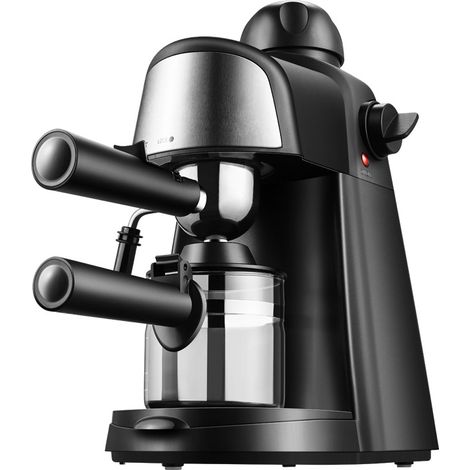 Machine à expresso 5 bars, 800 W, compacte, avec mousse de lait vapeur, petite machine à café italienne semi-automatique pour la maison et le bureau.