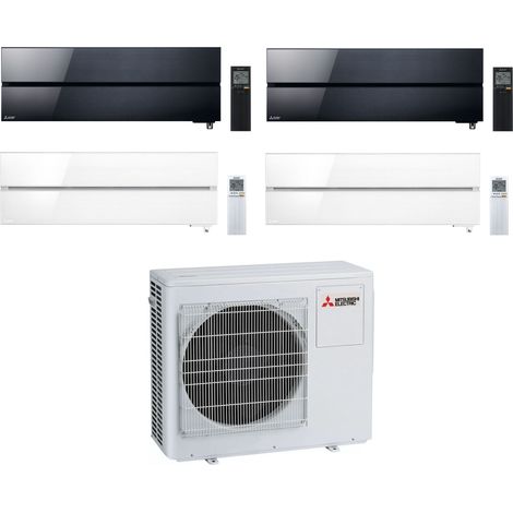 Mitsubishi Climatizzatore Quadri Split Kirigamine MSZ-LN Nero 9+9 Bianco 9+12 con MXZ-4F72VF4 Inverter R-32 Wi-Fi Classe A++