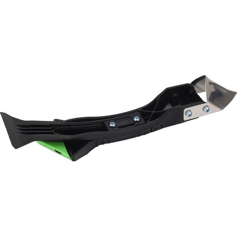Raclette à colle tête métallique, grattoir plastique, décolleur d'adhésif, outil pour joint silicone et mastic d'angle, 5 pièces. (1/5)