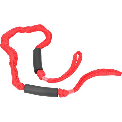 Corde d'amarrage élastique rouge pour bateau, ligne d'accostage extensible en polyéthylène marine (1/5)