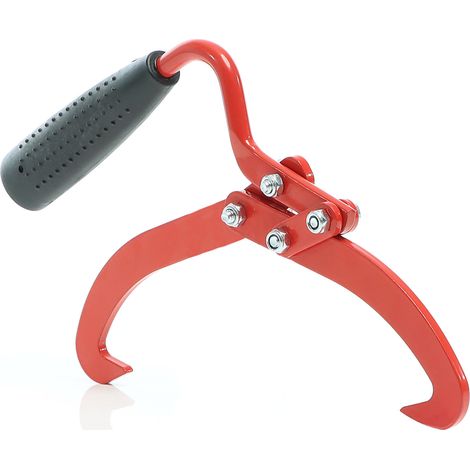 XPOtool Pinzas para troncos hasta 75 kg pinzas de elevación rollizos Ø19cm transportar madera mango (1/5)