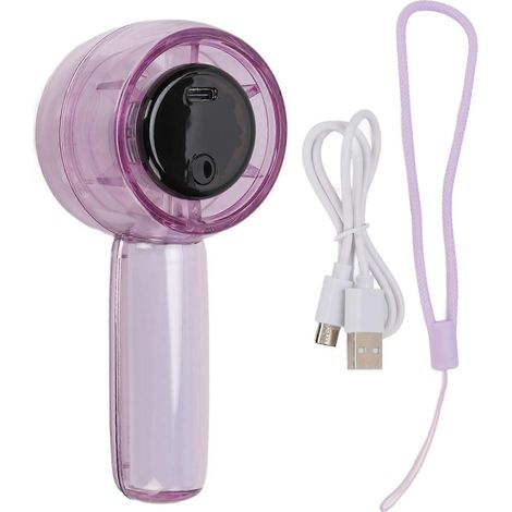 Ventilateur portable rechargeable Turbo 5 vitesses sans palier, affichage numérique, mini brise-vent à main pour camping extérieur, poche, silencieux, USB, noir (1/5)