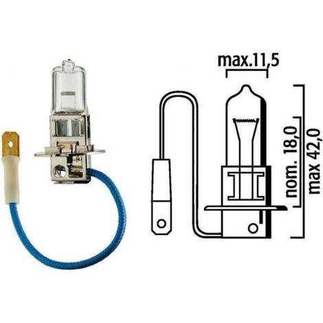 Ampoule halogène blanche Flosser H3 12V 100W PK22s Rallye pour (1/2)