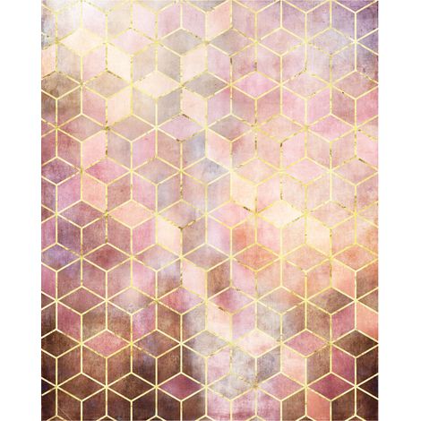Komar Wandtapete - Mosaik Rosso - 250 x 200 cm - Vlies Digitaldruck - Modern (1/5)