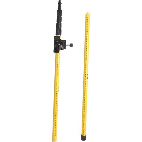 Tige de support pour niveau laser, support télescopique en alliage d'aluminium pour plafond, support de niveau à bulle réglable de 4 m