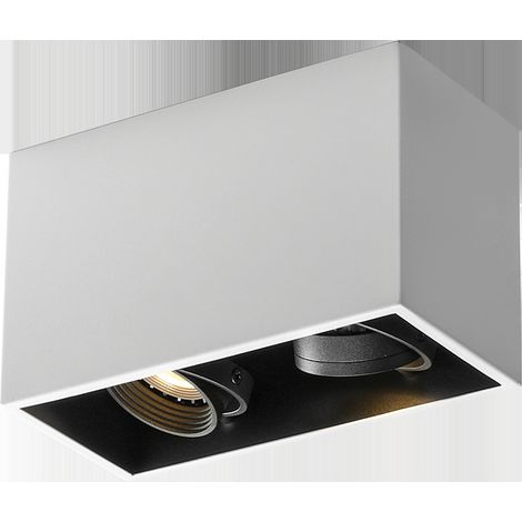 Einbau-Downlight, Aufputzmontage, blendfrei, Ra 93, 15°-60° verstellbarer Zoom, Wohnzimmer (1/4)