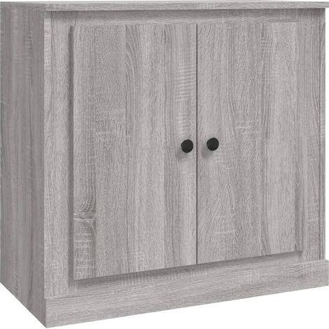 Credenza cassettiera mobile contenitore organizer cucina soggiorno salotto sonoma 70 x 355 x 675 cm legno ingegnerizzato grigio 020036512