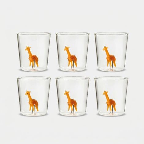 Lot de 6 verres artisanaux en verre Madame Savane (1/2)
