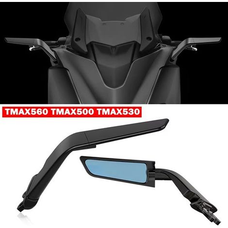 1 Paar Rück- und Seitenspiegel, passend für 22-24 cm Yamaha TMAX560 530 500 Motorräder (1/4)