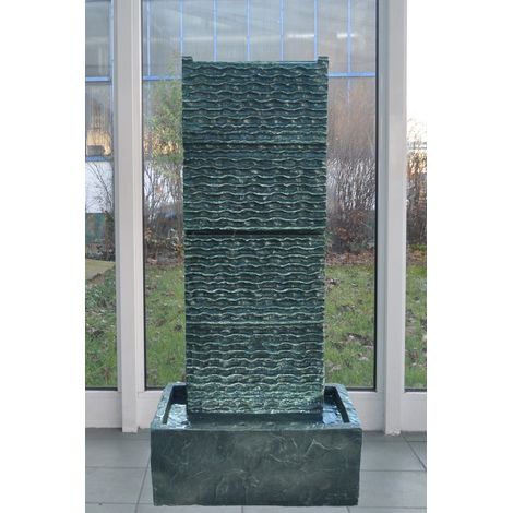 Köhko Zimmerbrunnen Höhe ca. 85 cm mit LED-Beleuchtung Wasserfall für Wohnzimmer Terrasse und Balkon (1/5)