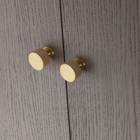 Boutons de placard de cuisine en or brossé, quincaillerie de tiroir, boutons en zinc pour tiroirs de commode (1/5)