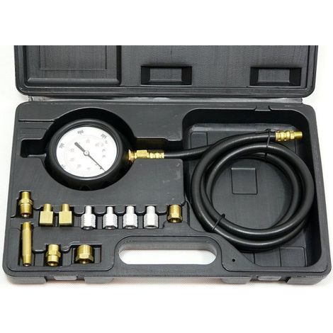 Testeur de pression d'huile geko g02507 10 adaptateurs flexible 120 cm (1/3)