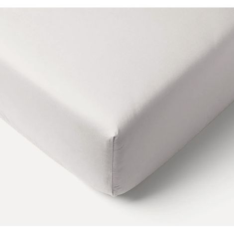 Drap-housse jersey bébé 100% coton Gris souris 40x80x13 cm (1/3)
