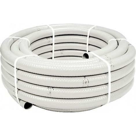 Hidrotubo PVC blanco reforzado para desagüe aire acondicionado Blanco Ø13/16 Blanco Ø13/16