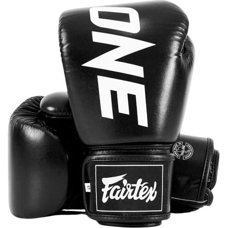 Guantes de boxeo Fairtex One X negros de 12 oz. (1/5)