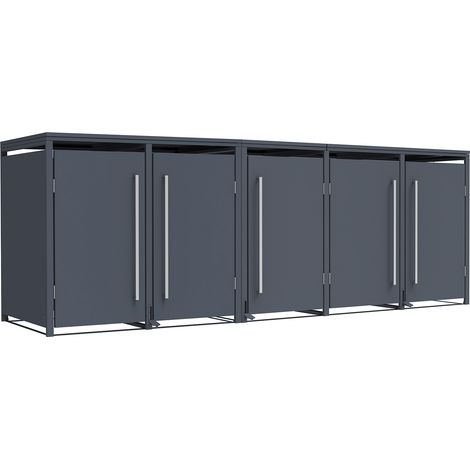 Westmann Pedura 5  Box à poubelles en métal avec pédale  5x240