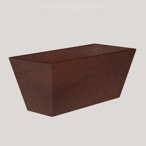 JAZMÍN 80 Macetero Rectangular de Interior y Exterior Para Plantas y Flores Muy Resistente al Paso del Tiempo. Jardinera Hecha de Polietileno en España - Bronce