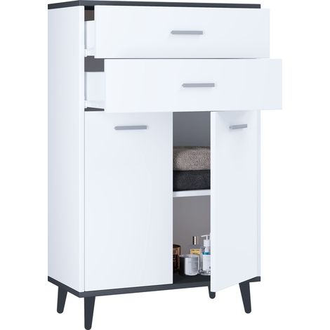Cassettiera in legno Highboard Lindas 97x60x28 - VCM