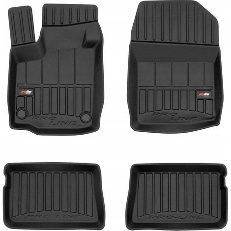 ALFOMBRAS, FELPUDOS, FELPUDOS DE GOMA, RENAULT TWINGO 2 2007-2014, CANALETA 3D (1/5)