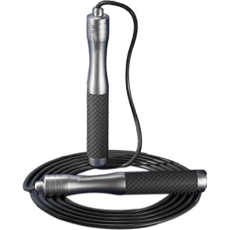 Corde à sauter professionnelle, câble anti-nœuds à roulements à billes pour une pratique sportive rapide et sans enchevêtrement, où que vous soyez. (1/4)