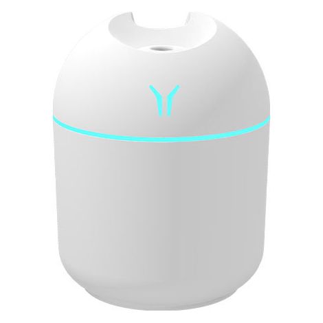 (Blanc) Mini diffuseur d'aromathérapie 250 ml avec atomiseur électrique et veilleuse LED (1/5)