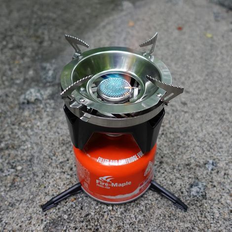 X1 Réchaud de Camping Gaz & Stabilisateur de Support de Casserole (1/5)