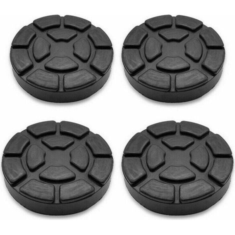Patins En Caoutchouc - Diamètre 120 mm - Épaisseur Renforcée - Pour Ponts Élévateurs Et Cric Hydraulique - 4 Pièces (1/5)