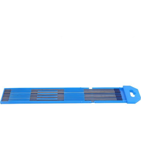 10 Stück WY20 Stabelektrode (Yttrium-Wolfram) Lichtbogennadel zum Schweißen von dünnem Stahl, blau, 1,6 mm (1/5)