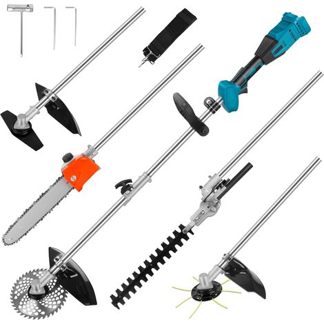 4 en 1 Outil Multifonction Compatible avec Batterie 18v Taille-haie Tronneuse, Débroussailleuse, Tondeuse À Gazon (1/5)