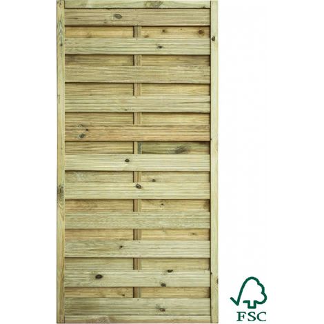 Pannello Frangivista Diritto Grigliato in Legno di Pino Silvestre 90x180h Italfrom (1/2)